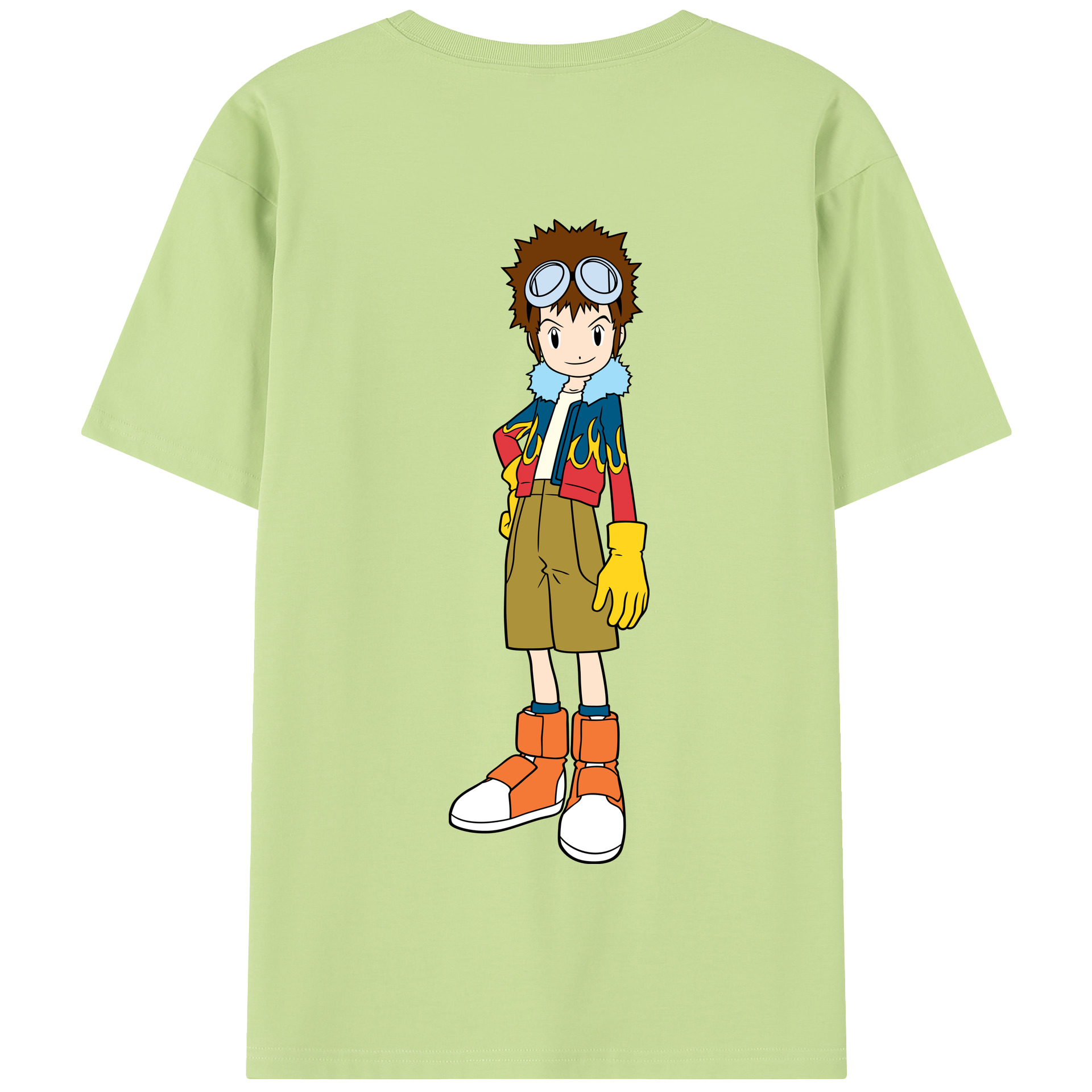 （画像用） Digimon デジタルモンスター/デジモン 綿100％半袖Tシャツ（背面プリント）